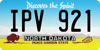 ND license plate IPV921