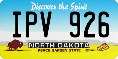 ND license plate IPV926