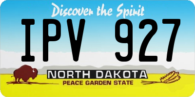 ND license plate IPV927