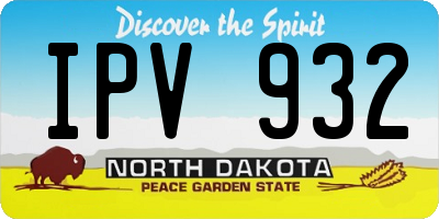 ND license plate IPV932