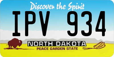 ND license plate IPV934