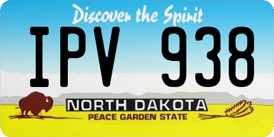 ND license plate IPV938