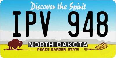 ND license plate IPV948
