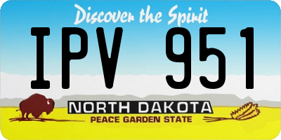 ND license plate IPV951