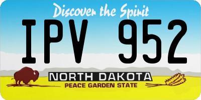 ND license plate IPV952