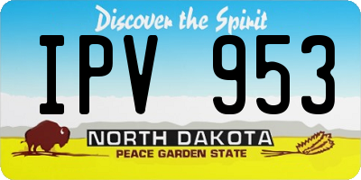 ND license plate IPV953