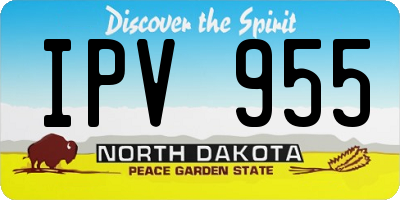ND license plate IPV955