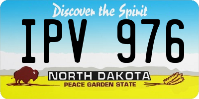 ND license plate IPV976