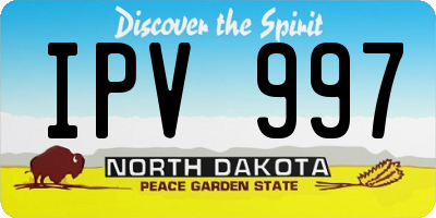 ND license plate IPV997