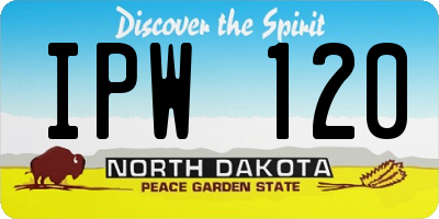 ND license plate IPW120