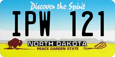 ND license plate IPW121