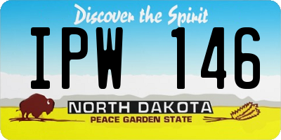 ND license plate IPW146