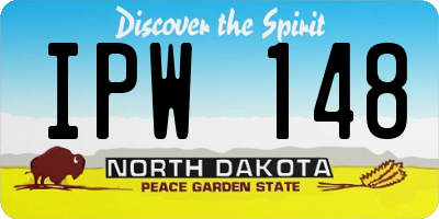 ND license plate IPW148