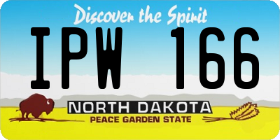 ND license plate IPW166