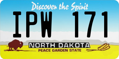 ND license plate IPW171