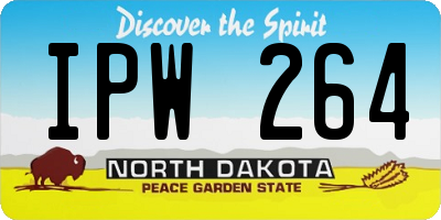 ND license plate IPW264