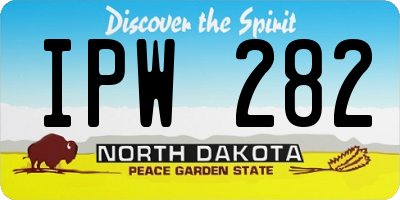 ND license plate IPW282