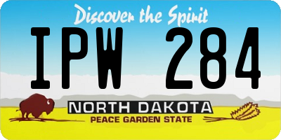 ND license plate IPW284