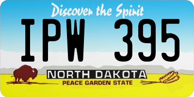 ND license plate IPW395