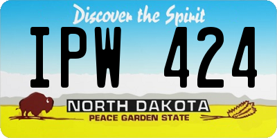 ND license plate IPW424