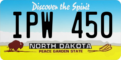 ND license plate IPW450