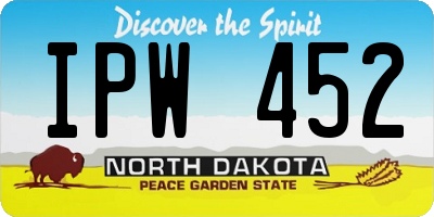 ND license plate IPW452