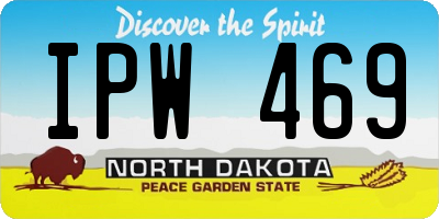 ND license plate IPW469