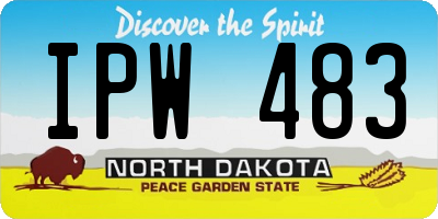 ND license plate IPW483