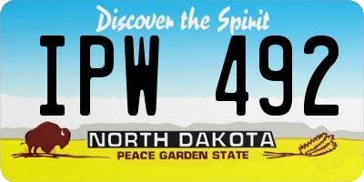 ND license plate IPW492