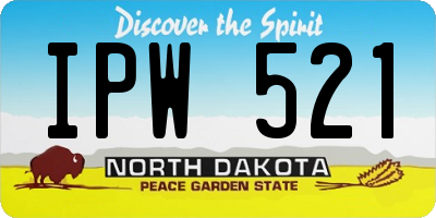 ND license plate IPW521