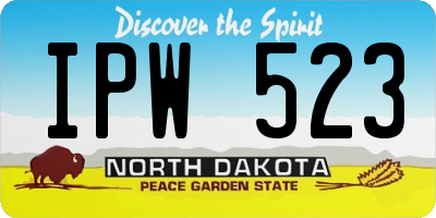 ND license plate IPW523