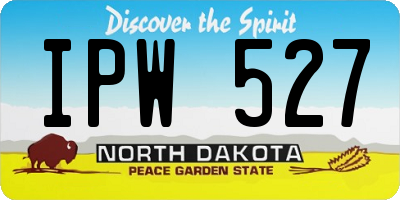 ND license plate IPW527