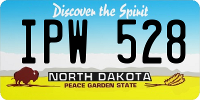ND license plate IPW528