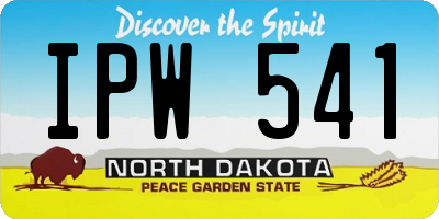 ND license plate IPW541