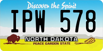 ND license plate IPW578