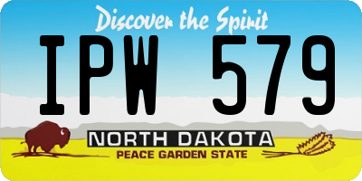 ND license plate IPW579
