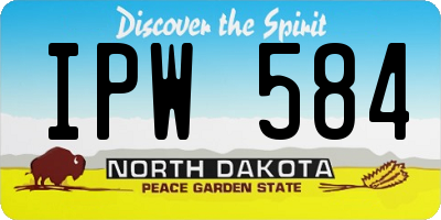 ND license plate IPW584