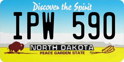 ND license plate IPW590