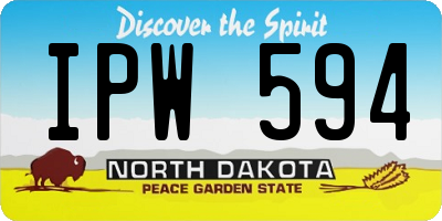 ND license plate IPW594