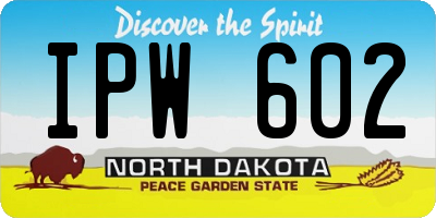 ND license plate IPW602