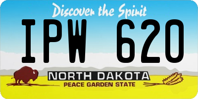 ND license plate IPW620