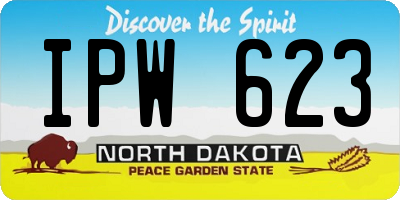 ND license plate IPW623