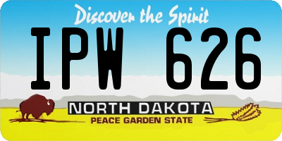 ND license plate IPW626