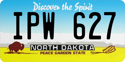 ND license plate IPW627