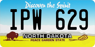 ND license plate IPW629
