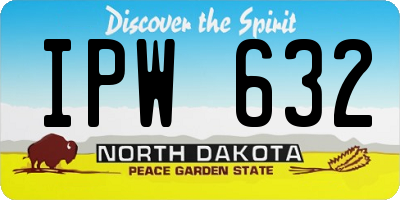 ND license plate IPW632