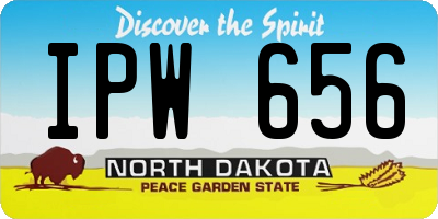 ND license plate IPW656