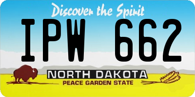 ND license plate IPW662