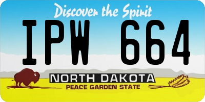 ND license plate IPW664