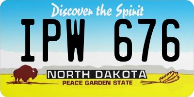 ND license plate IPW676